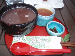 温かいおしるこ