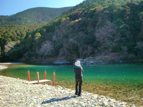 大辺路　安居の渡し