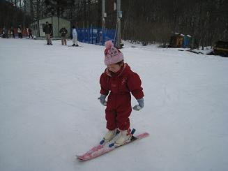 ３歳　スキーデビュー