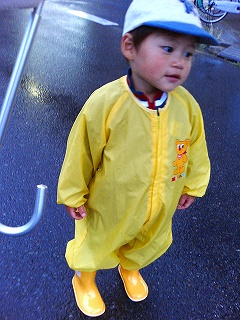 雨の中をお迎えです～♪