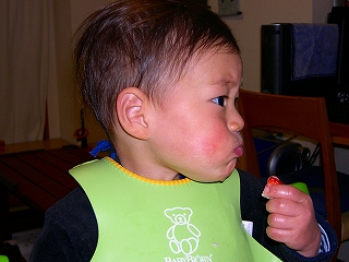 モゴモゴモゴモゴ～。口いっぱいに甘酸っぱさがひろがりま～す♪