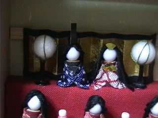 お雛様&お内裏様アップ