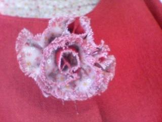 とも布でコサージュ♪