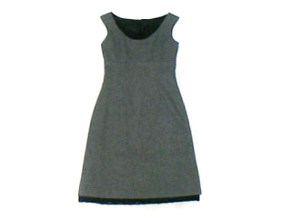 ｴﾘ私物：ツイードレース付きワンピース