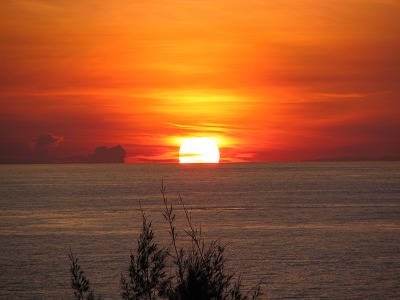 マラッカの夕日
