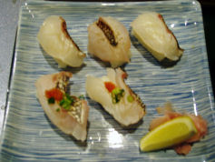 真鯛のあぶり寿司