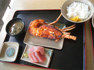 イセエビうに焼定食