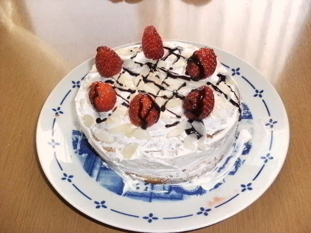 娘の手作りケーキ