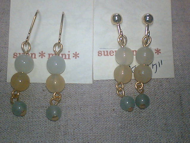 ジェイドとアベンチュリンのピアスとイヤリング