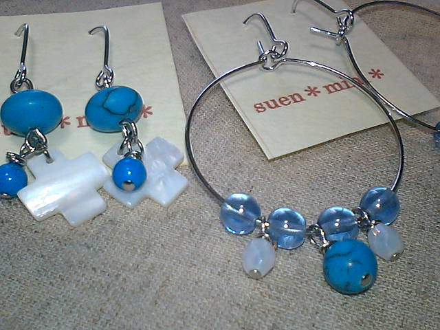 トルコ石のピアス