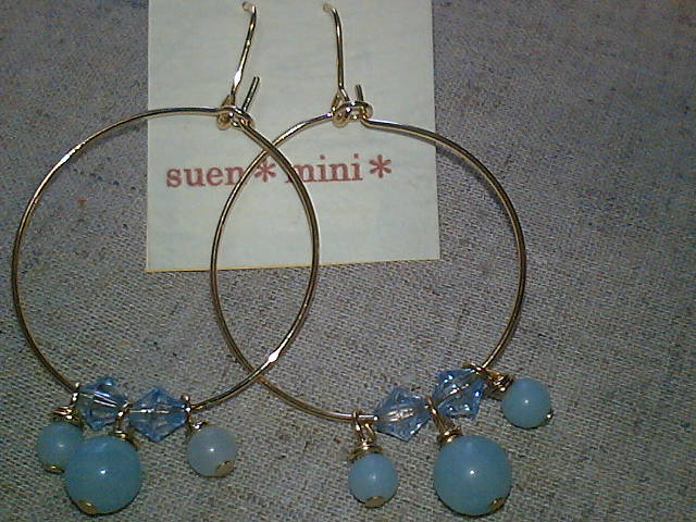 アマゾナイトのピアス