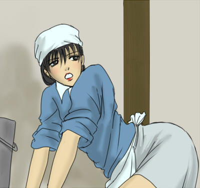 エヅラ子の雑巾がけってエロいよね（笑）