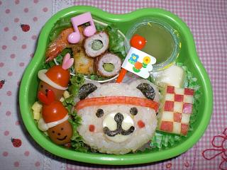 かけっこくまちゃん弁当
