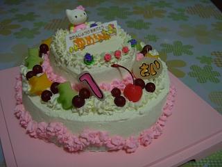 ２段フルーツケーキ（１歳誕生日）