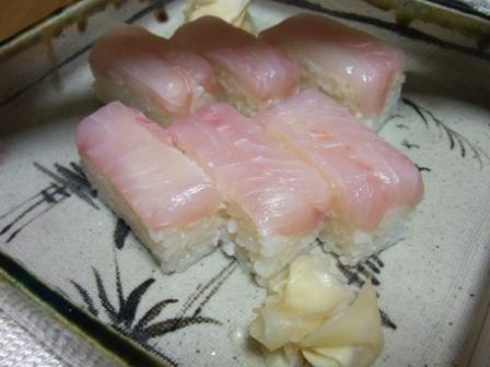 金目鯛押し寿司