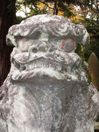 小野神社・狛犬左