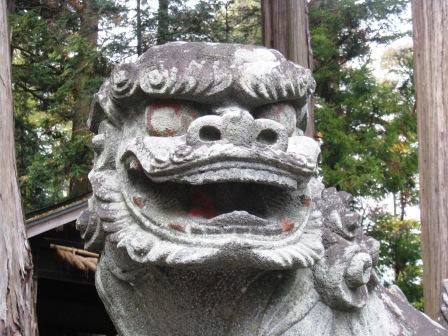 小野神社・狛犬右