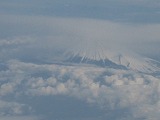 雲の上からの富士山