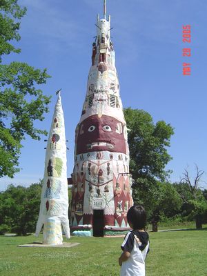 Worlds Largest Totem Pole in Foyil, Oklahoma