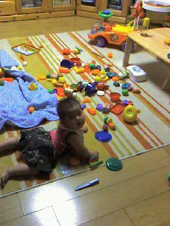 散らかりまくり