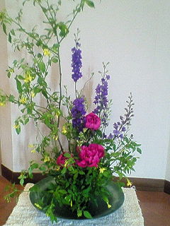 芍薬・黄ソケイ・リナリア