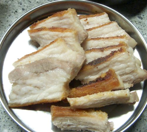 豚バラ塩釜焼き