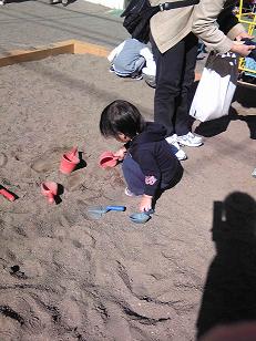 幼稚園の砂場