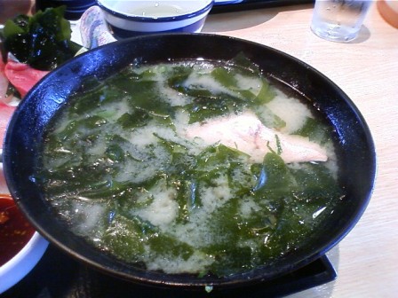 ワカメのお味噌汁！.JPG