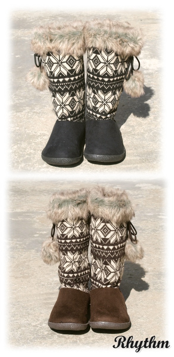 怪獣ブーツ モンスターブーツ ノルディック柄ブーツ