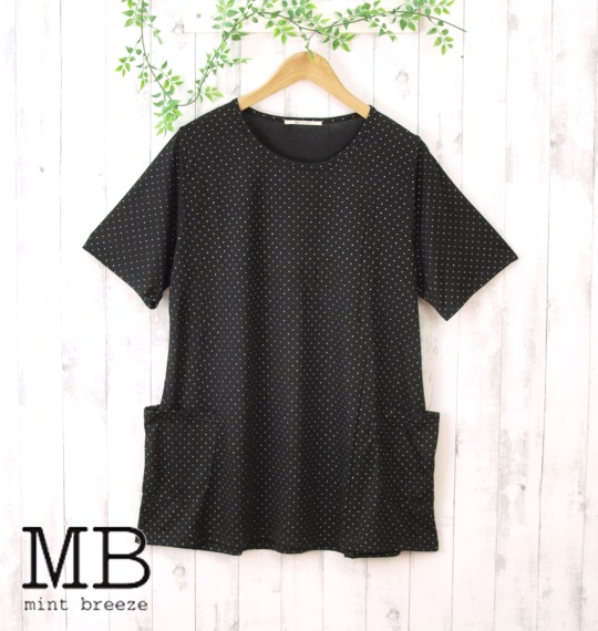 MB ラメドットポケットカットソー