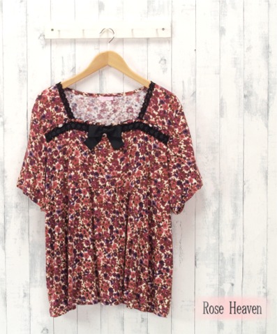 ROSE HEAVEN　花柄カットソー