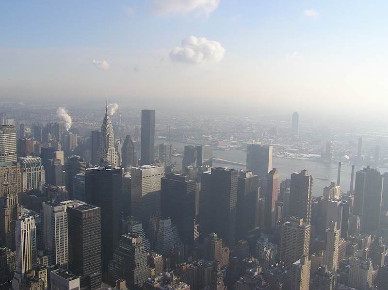 エンパイアステートからの景色　NY
