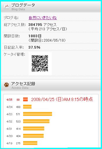 20090425朝のアクセス記録
