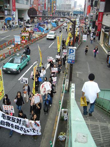 渋谷毛皮反対デモ20061022-8.JPG