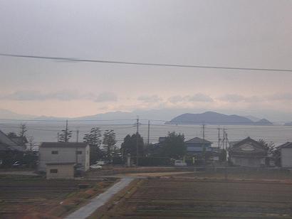 湖西線小野駅付近からの車窓