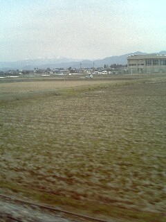 越前花堂駅付近の車窓