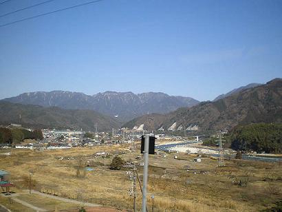 落合川－坂下間の車窓