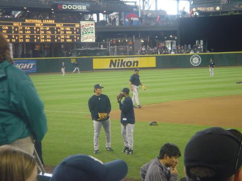 ゴジラ！松井の練習風景