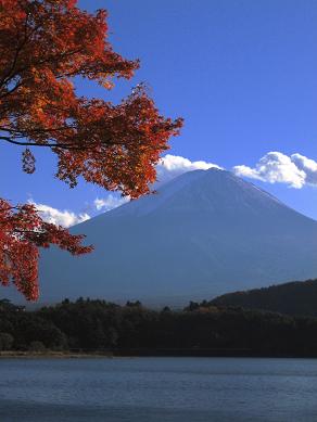 河口湖の富士山