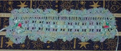 ヘッドドレス　青マルチ