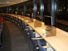 computer counter at lounge