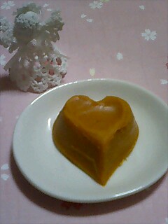 元気なかぼちゃ色石けんハート型