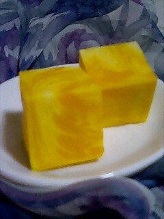 オレンジマーブルキューブ