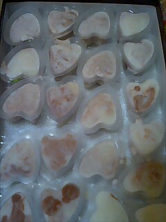 ハート　型入り石けん