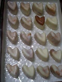 ハートマーブル石けん