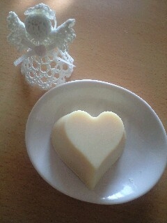 冬向け豆乳石けん　ハート