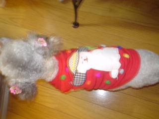 背中にスノーマン