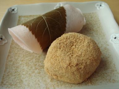 さくらもち＆うぐいすもち
