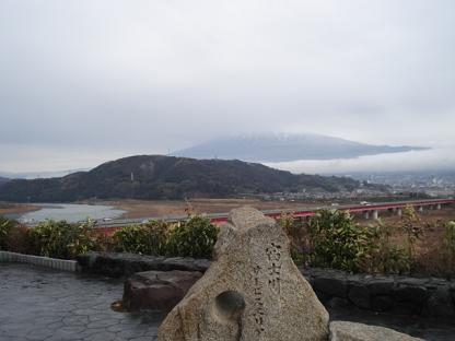 富士川SAから富士山