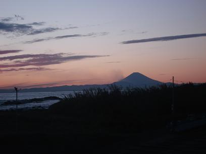 館山から富士山